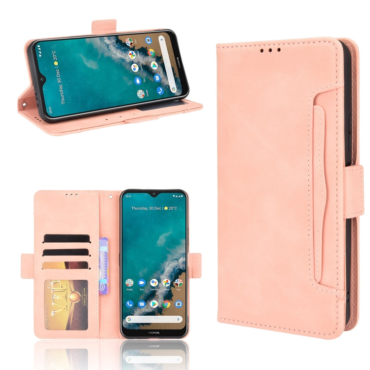 Skin Feel Calf Pattern Horizontal Flip Leather Case with Holder & Card Slots & Photo Frame, For Motorola Moto G50 5G Oversea Version, For OPPO Realme 8i, For vivo Y33S / Y21 / Y21S, For Nokia G50 5G