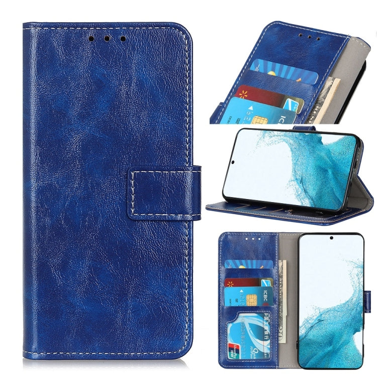 Retro Crazy Horse Texture Horizontal Flip Leather Case with Holder & Card Slots & Photo Frame & Wallet, For Samsung Galaxy S22 5G, For Samsung Galaxy S22+ 5G, For Samsung Galaxy S22 Ultra 5G, For Xiaomi Civi 5G