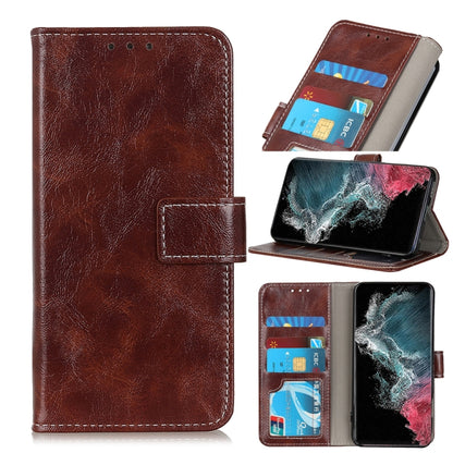 Retro Crazy Horse Texture Horizontal Flip Leather Case with Holder & Card Slots & Photo Frame & Wallet, For Samsung Galaxy S22 5G, For Samsung Galaxy S22+ 5G, For Samsung Galaxy S22 Ultra 5G, For Xiaomi Civi 5G