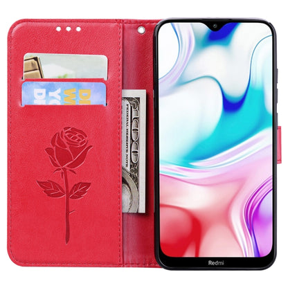 Rose Embossed Horizontal Flip PU Leather Case for Galaxy A10, with Holder & Card Slots & Wallet, For Xiaomi Redmi 8, For Xiaomi Redmi Note 8, For Xiaomi Redmi Note 8 Pro, For Galaxy A10s