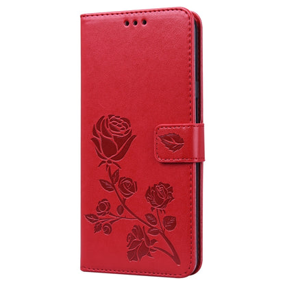 Rose Embossed Horizontal Flip PU Leather Case for Galaxy A10, with Holder & Card Slots & Wallet, For Galaxy A20s