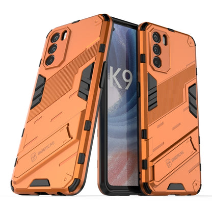Punk Armor 2 in 1 PC + TPU Shockproof Phone Case with Invisible Holder, For OPPO K9 Pro, For Samsung Galaxy M52 5G