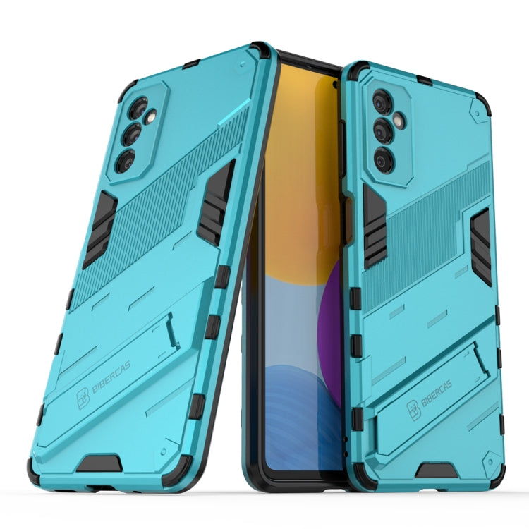Punk Armor 2 in 1 PC + TPU Shockproof Phone Case with Invisible Holder, For OPPO K9 Pro, For Samsung Galaxy M52 5G