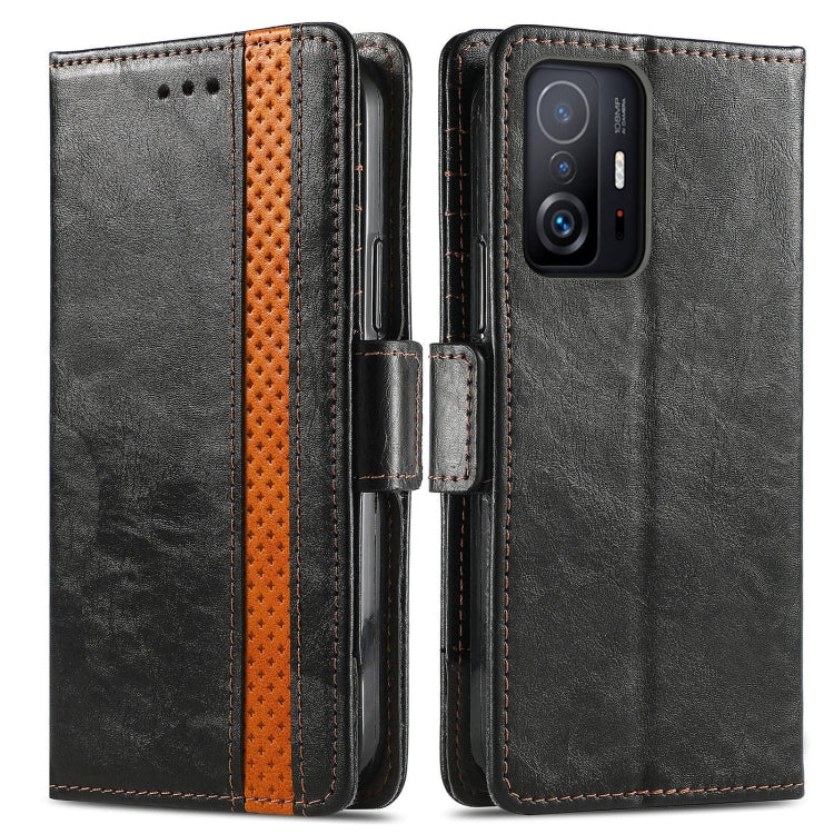 CaseNeo Splicing Dual Magnetic Buckle Leather Case with Holder & Card Slots & Wallet, For Doogee N40 Pro, For Infinix Zero 8, For Vodafone Smart E11, For Wiko Power U30, For Xiaomi 11T / 11T Pro, For Samsung Galaxy S20 FE