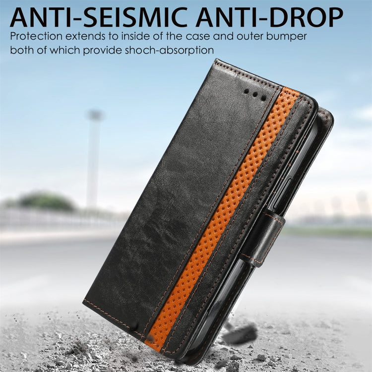 CaseNeo Splicing Dual Magnetic Buckle Leather Case with Holder & Card Slots & Wallet, For Doogee N40 Pro, For Infinix Zero 8, For Vodafone Smart E11, For Wiko Power U30, For Xiaomi 11T / 11T Pro, For Samsung Galaxy S20 FE