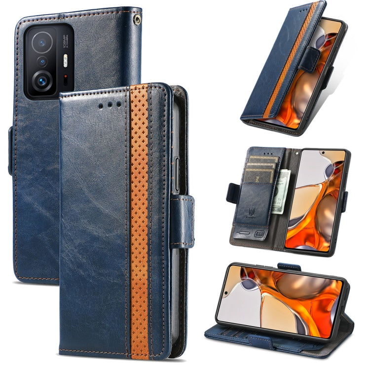 CaseNeo Splicing Dual Magnetic Buckle Leather Case with Holder & Card Slots & Wallet, For Doogee N40 Pro, For Infinix Zero 8, For Vodafone Smart E11, For Wiko Power U30, For Xiaomi 11T / 11T Pro, For Samsung Galaxy S20 FE