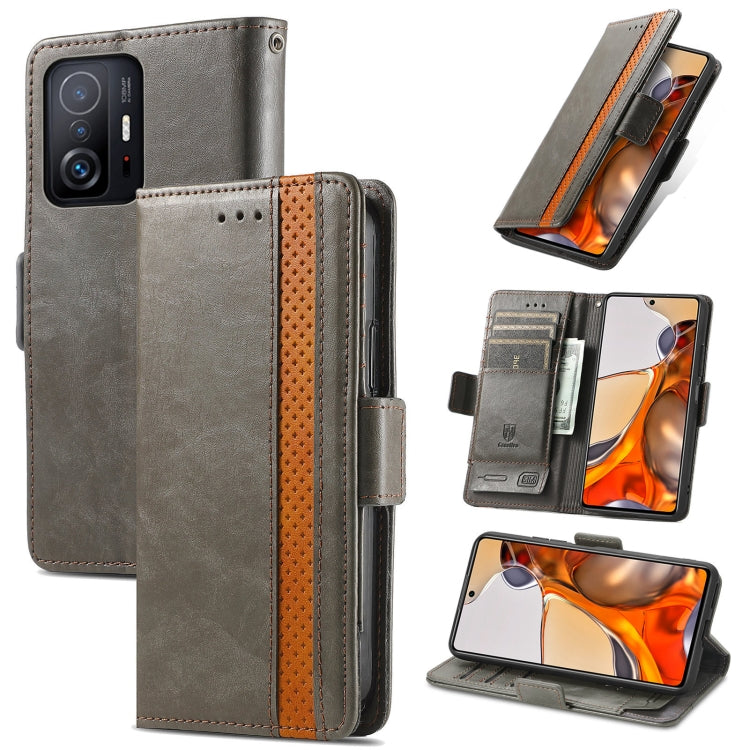 CaseNeo Splicing Dual Magnetic Buckle Leather Case with Holder & Card Slots & Wallet, For Doogee N40 Pro, For Infinix Zero 8, For Vodafone Smart E11, For Wiko Power U30, For Xiaomi 11T / 11T Pro, For Samsung Galaxy S20 FE