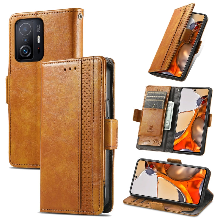 CaseNeo Splicing Dual Magnetic Buckle Leather Case with Holder & Card Slots & Wallet, For Doogee N40 Pro, For Infinix Zero 8, For Vodafone Smart E11, For Wiko Power U30, For Xiaomi 11T / 11T Pro, For Samsung Galaxy S20 FE