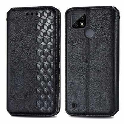 Cubic Grid Pressed Horizontal Flip Magnetic Leather Case with Holder & Card Slots & Wallet, For Doogee N40 Pro, For Infinix Zero 8, For OPPO Realme C21Y, For Vodafone Smart E11, For Wiko Power U30, For Xiaomi Mi 11T / Mi 11T Pro, For Google Pixel 6    ...