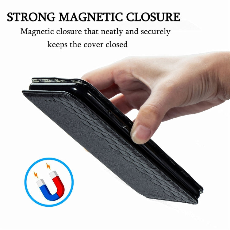 Cubic Grid Pressed Horizontal Flip Magnetic Leather Case with Holder & Card Slots & Wallet, For Doogee N40 Pro, For Infinix Zero 8, For OPPO Realme C21Y, For Vodafone Smart E11, For Wiko Power U30, For Xiaomi Mi 11T / Mi 11T Pro, For Google Pixel 6    ...