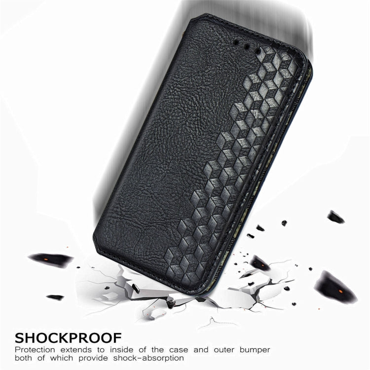 Cubic Grid Pressed Horizontal Flip Magnetic Leather Case with Holder & Card Slots & Wallet, For Doogee N40 Pro, For Infinix Zero 8, For OPPO Realme C21Y, For Vodafone Smart E11, For Wiko Power U30, For Xiaomi Mi 11T / Mi 11T Pro, For Google Pixel 6    ...