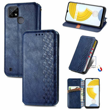 Cubic Grid Pressed Horizontal Flip Magnetic Leather Case with Holder & Card Slots & Wallet, For Doogee N40 Pro, For Infinix Zero 8, For OPPO Realme C21Y, For Vodafone Smart E11, For Wiko Power U30, For Xiaomi Mi 11T / Mi 11T Pro, For Google Pixel 6    ...
