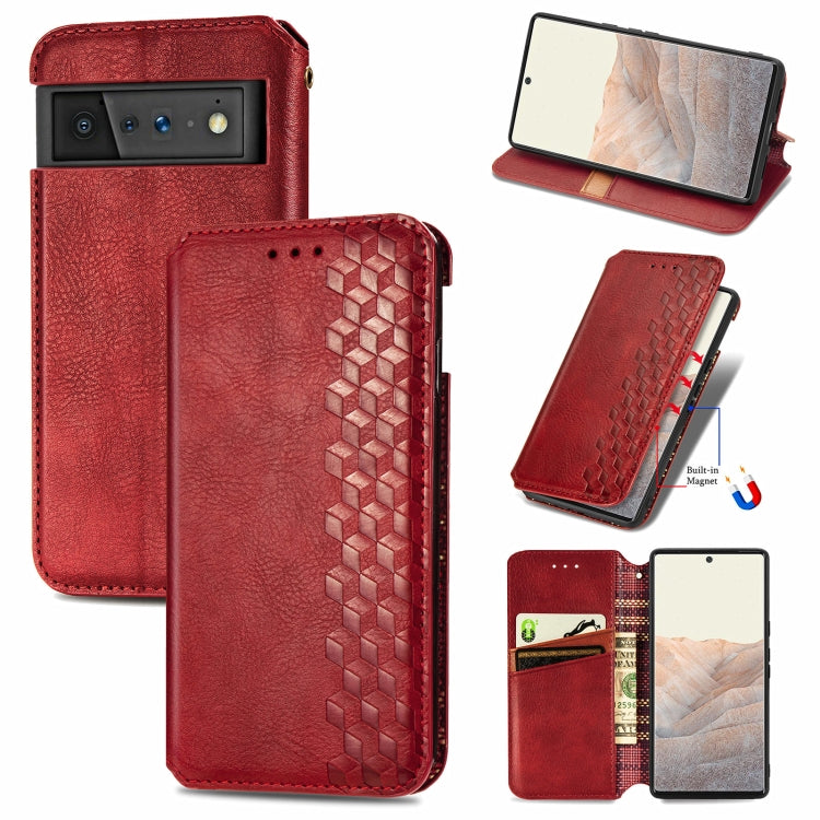 Cubic Grid Pressed Horizontal Flip Magnetic Leather Case with Holder & Card Slots & Wallet, For Doogee N40 Pro, For Infinix Zero 8, For OPPO Realme C21Y, For Vodafone Smart E11, For Wiko Power U30, For Xiaomi Mi 11T / Mi 11T Pro, For Google Pixel 6    ...