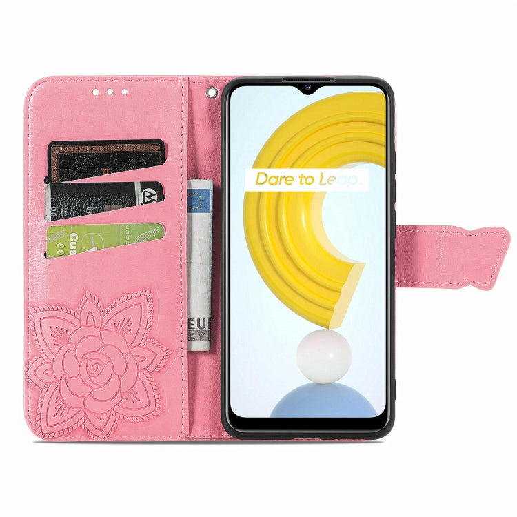 Butterfly Love Flowers Embossed Horizontal Flip Leather Case with Holder & Card Slots & Wallet & Lanyard, For OPPO Realme C21Y, For Xiaomi Mi 11T / 11T Pro, For Honor Play 5T Youth