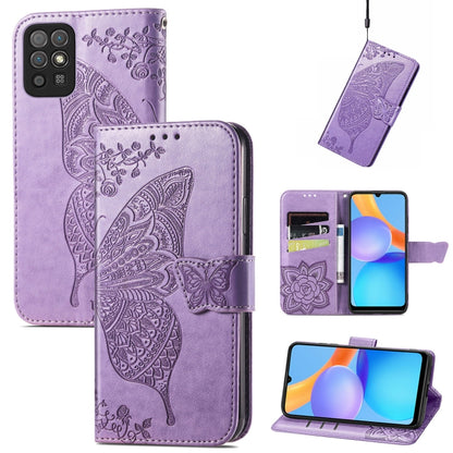 Butterfly Love Flowers Embossed Horizontal Flip Leather Case with Holder & Card Slots & Wallet & Lanyard, For OPPO Realme C21Y, For Xiaomi Mi 11T / 11T Pro, For Honor Play 5T Youth