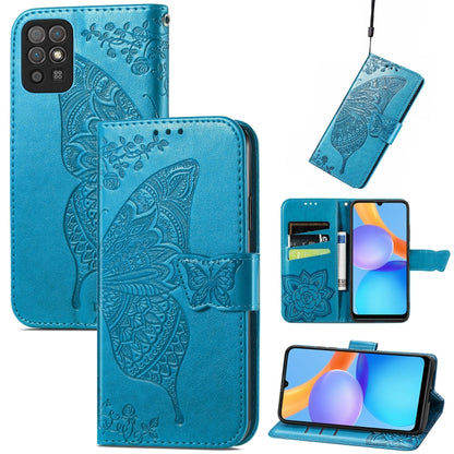 Butterfly Love Flowers Embossed Horizontal Flip Leather Case with Holder & Card Slots & Wallet & Lanyard, For OPPO Realme C21Y, For Xiaomi Mi 11T / 11T Pro, For Honor Play 5T Youth