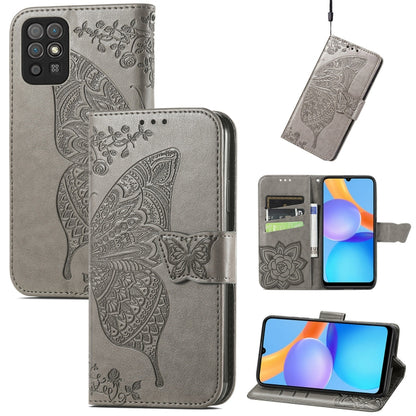 Butterfly Love Flowers Embossed Horizontal Flip Leather Case with Holder & Card Slots & Wallet & Lanyard, For OPPO Realme C21Y, For Xiaomi Mi 11T / 11T Pro, For Honor Play 5T Youth