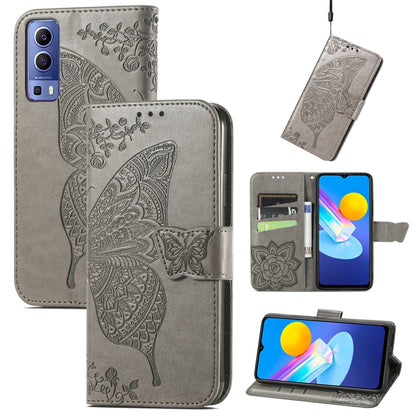 Butterfly Love Flowers Embossed Horizontal Flip Leather Case with Holder & Card Slots & Wallet & Lanyard, For Google Pixel 6, For vivo Y72 5G