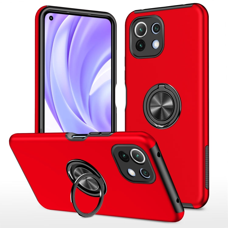 PC + TPU Shockproof Magnetic Phone Case with Invisible Ring Holder, For Xiaomi Redmi Note 10 4G, For Xiaomi Mi 11 Lite 5G, For Xiaomi Redmi K40, For Xiaomi Redmi Note 10 5G, For Xiaomi Mi 11, For Xiaomi Mi 11 Pro, For Xiaomi Poco X3 / X3 NFC