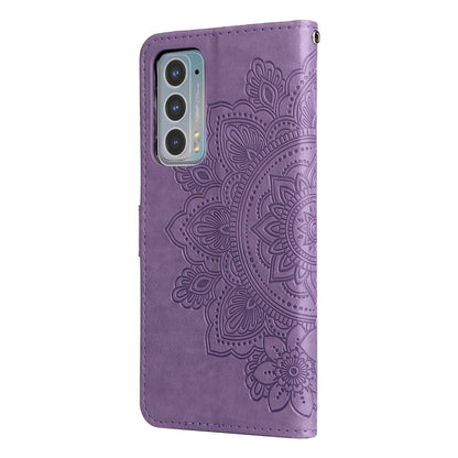 7-petal Flowers Embossing Horizontal Flip Leather Phone Case with Holder & Card Slots, For Motorola Edge 20, For Nokia C20 / C10, For vivo Y21 / Y21s / Y33s, For Samsung Galaxy A13 5G