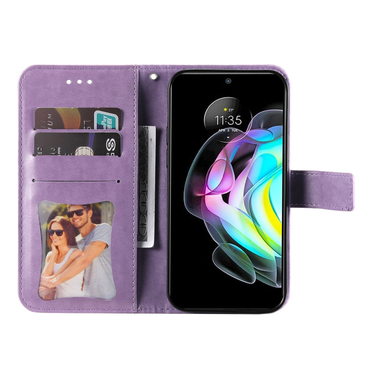 7-petal Flowers Embossing Horizontal Flip Leather Phone Case with Holder & Card Slots, For Motorola Edge 20, For Nokia C20 / C10, For vivo Y21 / Y21s / Y33s, For Samsung Galaxy A13 5G