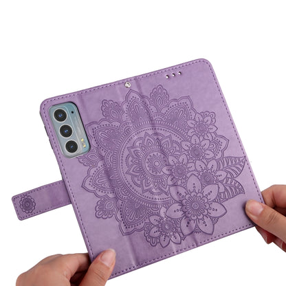 7-petal Flowers Embossing Horizontal Flip Leather Phone Case with Holder & Card Slots, For Motorola Edge 20, For Nokia C20 / C10, For vivo Y21 / Y21s / Y33s, For Samsung Galaxy A13 5G