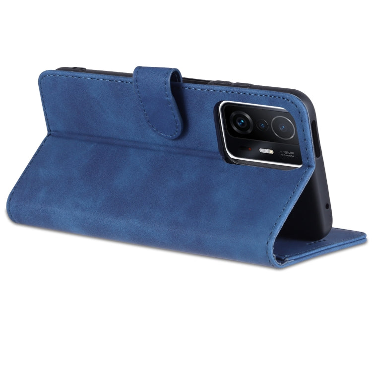 AZNS Skin Feel Calf Texture Horizontal Flip Phone Leather Case, For Xiaomi Mi 11T / 11T Pro