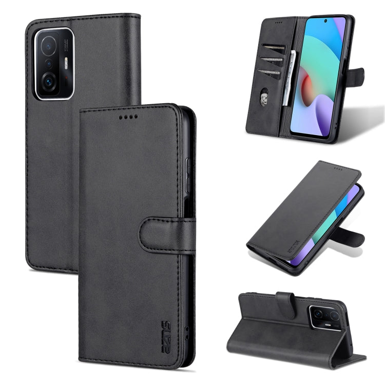 AZNS Skin Feel Calf Texture Horizontal Flip Phone Leather Case, For Xiaomi Mi 11T / 11T Pro