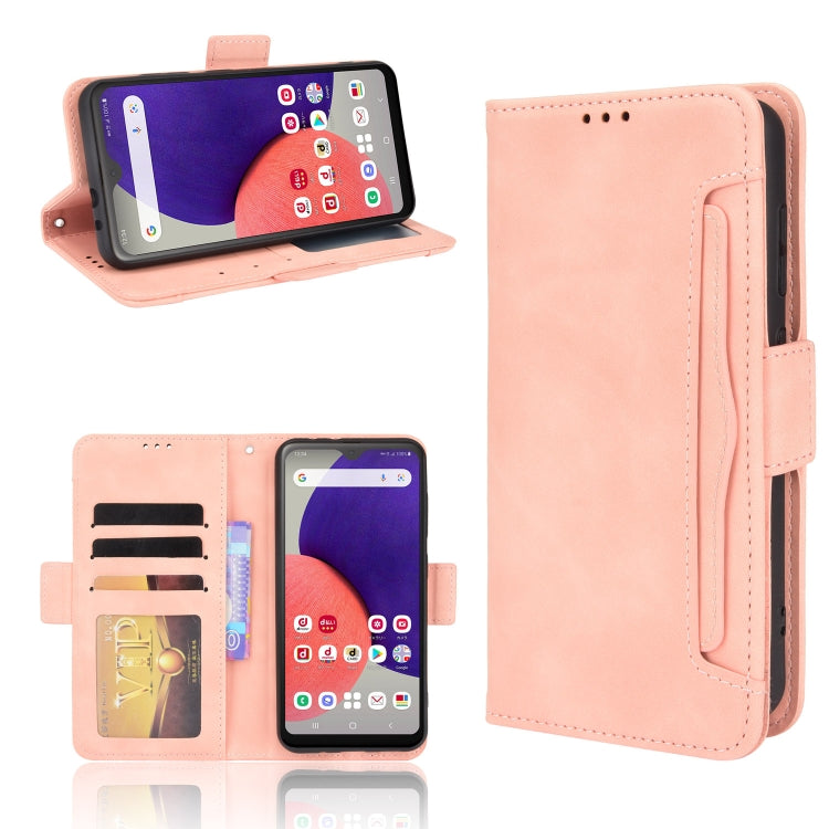 Skin Feel Calf Pattern Horizontal Flip Leather Phone Case with Holder & Card Slots & Photo Frame, For Samsung Galaxy A13 5G, For Samsung Galaxy A22 5G JP Version, For Samsung Galaxy M52 5G, For OnePlus 9RT 5G
