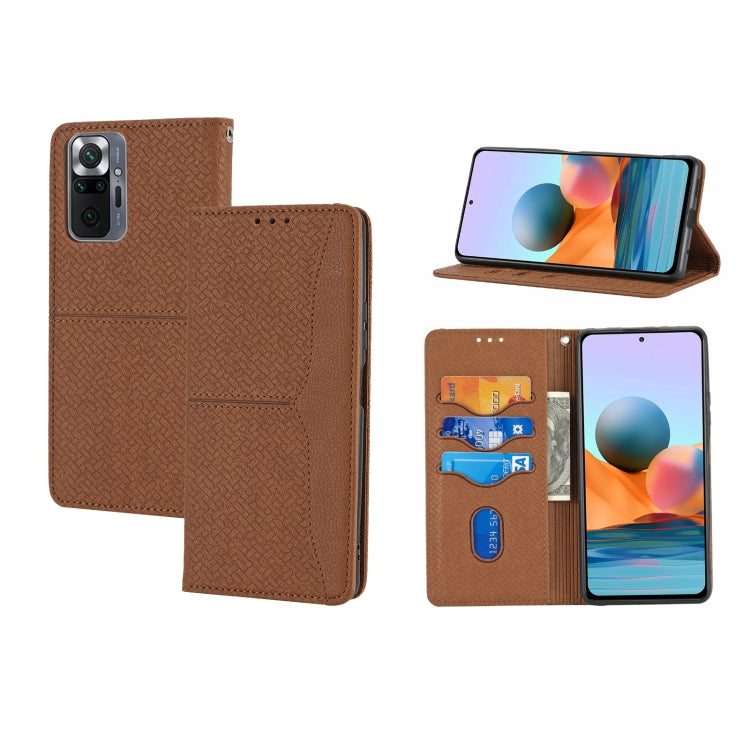 Woven Texture Stitching Magnetic Horizontal Flip PU Leather Phone Case, For Samsung Galaxy A03 International Version, For Xiaomi Redmi Note 11, For Samsung Galaxy A03 EU Version, For Xiaomi Redmi Note 11 Pro