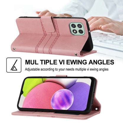Embossed Striped Magnetic Buckle Horizontal Flip Phone Leather Case, For Samsung Galaxy A03 International Version, For Xiaomi Redmi Note 11, For Samsung Galaxy A03 EU Version, For Xiaomi Redmi Note 11 Pro