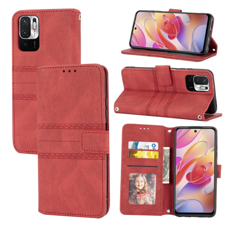 Embossed Striped Magnetic Buckle Horizontal Flip Phone Leather Case, For Samsung Galaxy A03 International Version, For Xiaomi Redmi Note 11, For Samsung Galaxy A03 EU Version, For Xiaomi Redmi Note 11 Pro