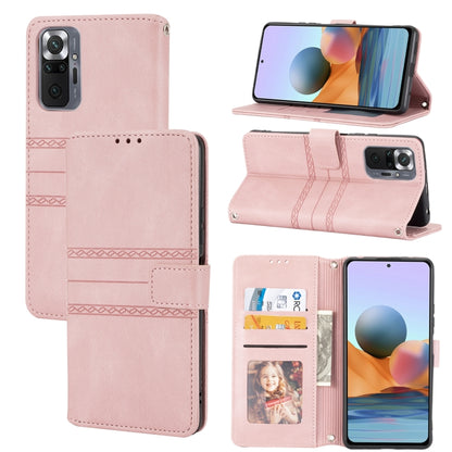 Embossed Striped Magnetic Buckle Horizontal Flip Phone Leather Case, For Samsung Galaxy A03 International Version, For Xiaomi Redmi Note 11, For Samsung Galaxy A03 EU Version, For Xiaomi Redmi Note 11 Pro
