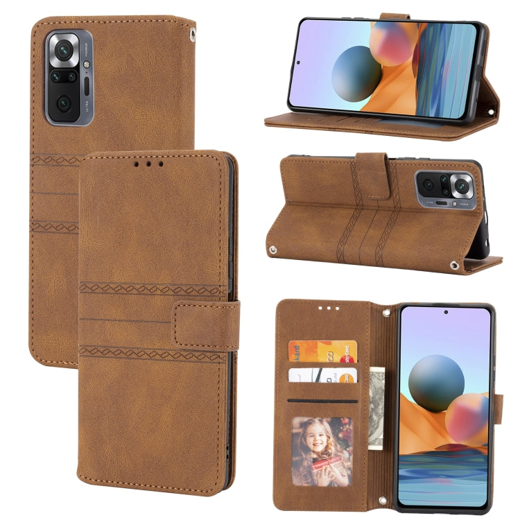 Embossed Striped Magnetic Buckle Horizontal Flip Phone Leather Case, For Samsung Galaxy A03 International Version, For Xiaomi Redmi Note 11, For Samsung Galaxy A03 EU Version, For Xiaomi Redmi Note 11 Pro