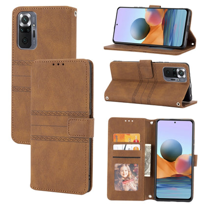 Embossed Striped Magnetic Buckle Horizontal Flip Phone Leather Case, For Samsung Galaxy A03 International Version, For Xiaomi Redmi Note 11, For Samsung Galaxy A03 EU Version, For Xiaomi Redmi Note 11 Pro