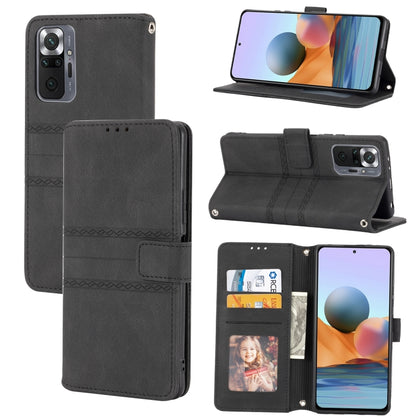 Embossed Striped Magnetic Buckle Horizontal Flip Phone Leather Case, For Samsung Galaxy A03 International Version, For Xiaomi Redmi Note 11, For Samsung Galaxy A03 EU Version, For Xiaomi Redmi Note 11 Pro