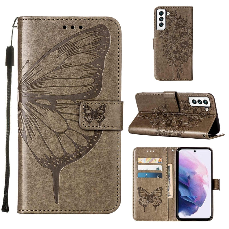 Embossed Butterfly Leather Phone Case with Holder & Card Slot & Wallet & Lanyard, For Samsung Galaxy A13 5G, For Samsung Galaxy F52 5G, For Samsung Galaxy S22 5G