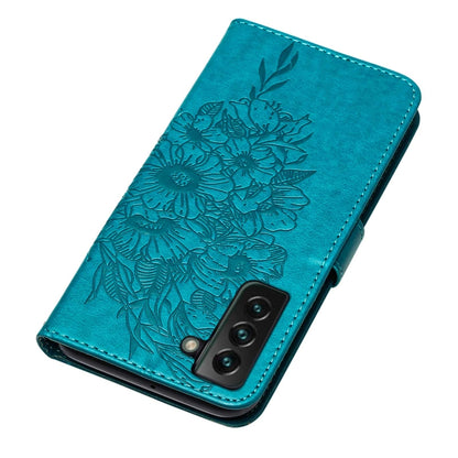 Embossed Butterfly Leather Phone Case with Holder & Card Slot & Wallet & Lanyard, For Samsung Galaxy S22+ 5G, For Samsung Galaxy S22 Ultra 5G, For Xiaomi Mi 11T 5G / 11T Pro 5G