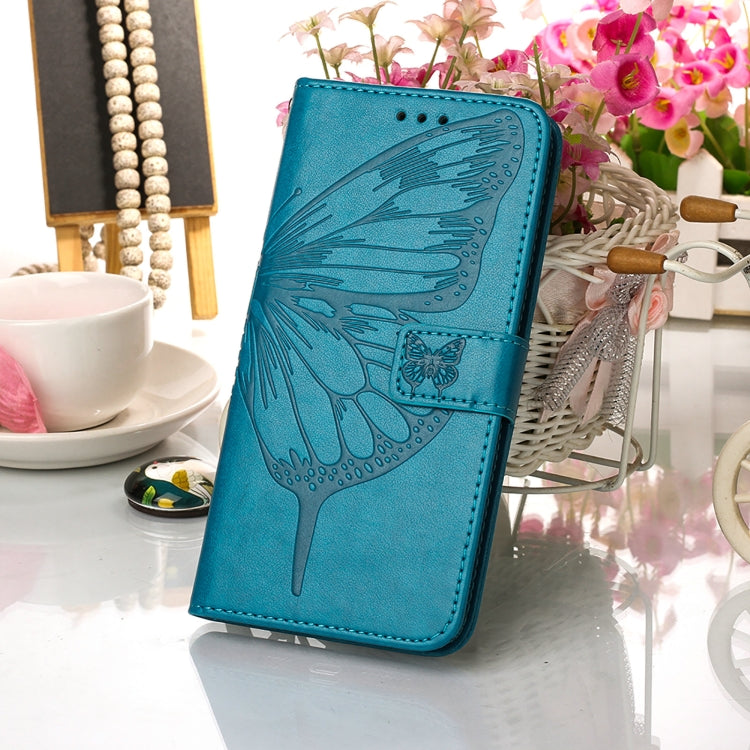 Embossed Butterfly Leather Phone Case with Holder & Card Slot & Wallet & Lanyard, For Samsung Galaxy S22+ 5G, For Samsung Galaxy S22 Ultra 5G, For Xiaomi Mi 11T 5G / 11T Pro 5G