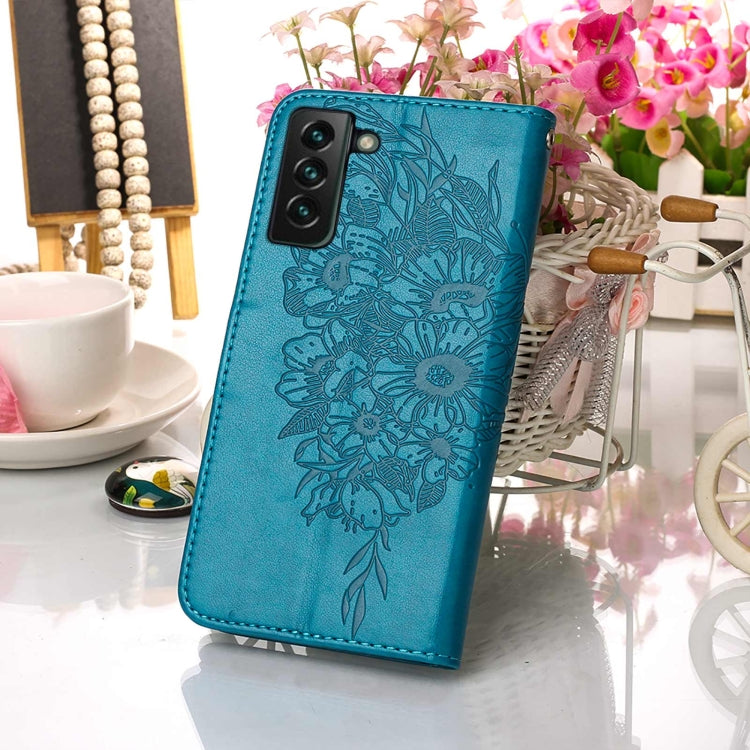 Embossed Butterfly Leather Phone Case with Holder & Card Slot & Wallet & Lanyard, For Samsung Galaxy S22+ 5G, For Samsung Galaxy S22 Ultra 5G, For Xiaomi Mi 11T 5G / 11T Pro 5G