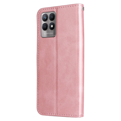 Calf Texture Zipper Horizontal Flip Leather Phone Case, For OPPO Realme 8i, For OPPO Realme GT Neo2, For OPPO Reno6 4G, For Huawei nova 8i / Honor 50 Lite