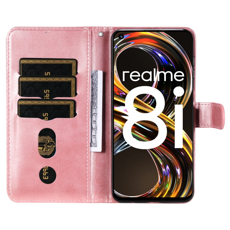 Calf Texture Zipper Horizontal Flip Leather Phone Case, For OPPO Realme 8i, For OPPO Realme GT Neo2, For OPPO Reno6 4G, For Huawei nova 8i / Honor 50 Lite