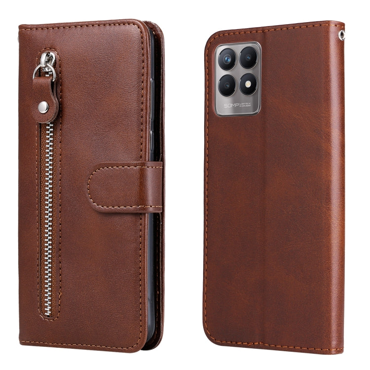 Calf Texture Zipper Horizontal Flip Leather Phone Case, For OPPO Realme 8i, For OPPO Realme GT Neo2, For OPPO Reno6 4G, For Huawei nova 8i / Honor 50 Lite