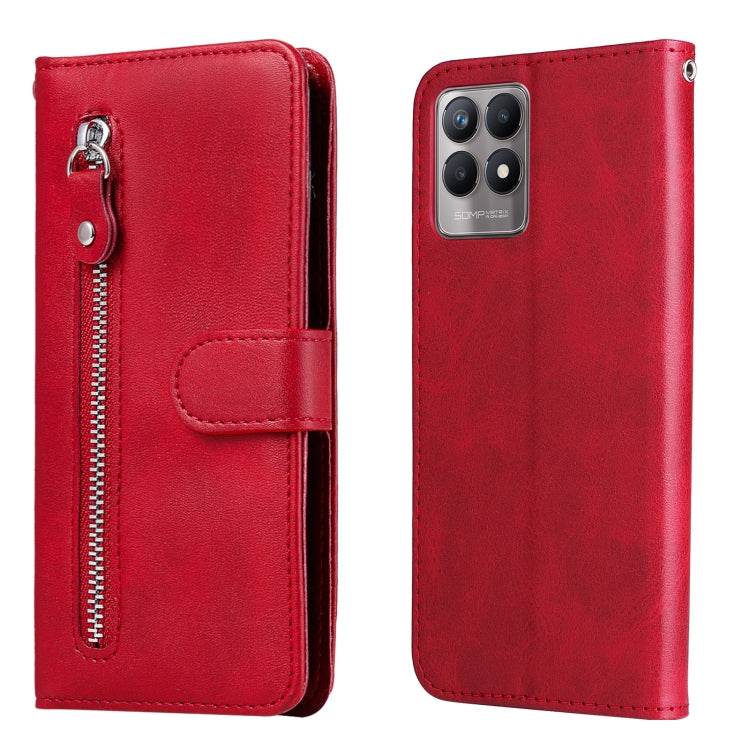 Calf Texture Zipper Horizontal Flip Leather Phone Case, For OPPO Realme 8i, For OPPO Realme GT Neo2, For OPPO Reno6 4G, For Huawei nova 8i / Honor 50 Lite