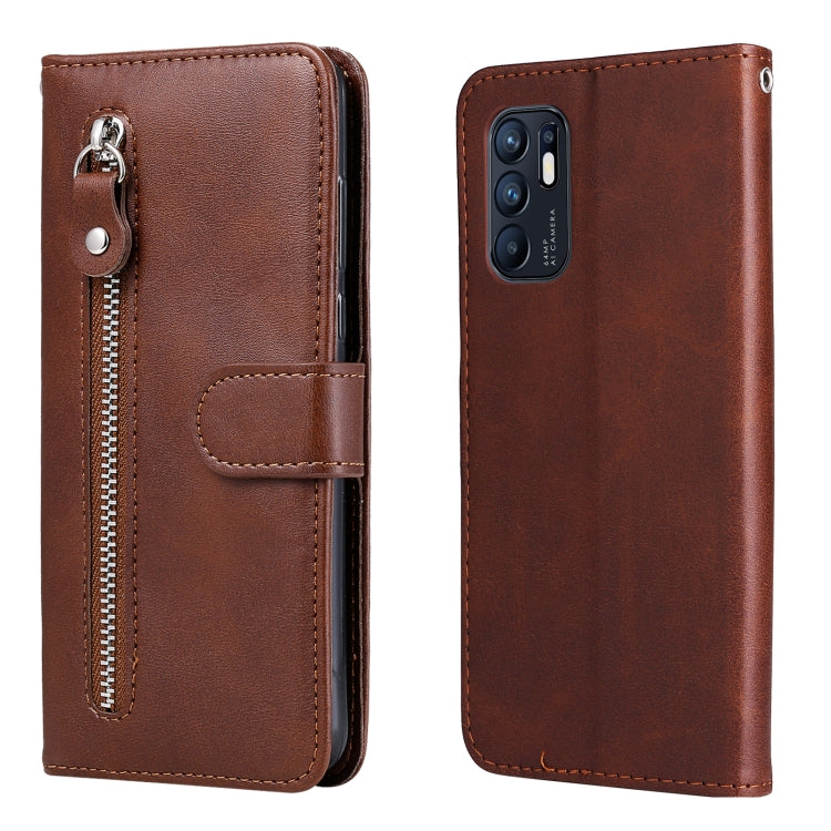 Calf Texture Zipper Horizontal Flip Leather Phone Case, For OPPO Realme 8i, For OPPO Realme GT Neo2, For OPPO Reno6 4G, For Huawei nova 8i / Honor 50 Lite