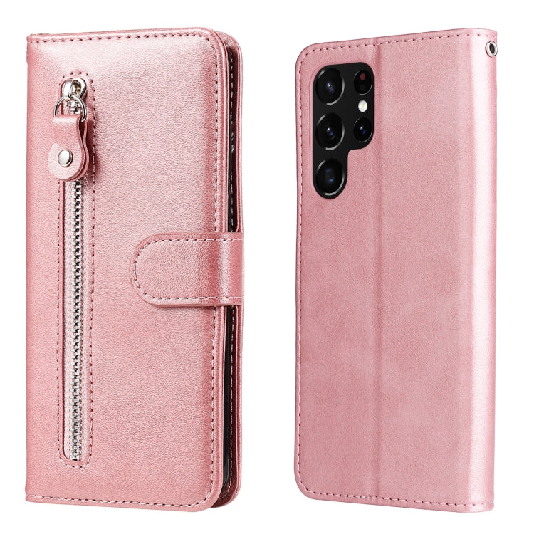 Calf Texture Zipper Horizontal Flip Leather Phone Case, For Samsung Galaxy S22 Ultra 5G, For Samsung Galaxy S22 5G, For Samsung Galaxy S22+ 5G