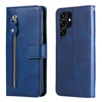 Calf Texture Zipper Horizontal Flip Leather Phone Case, For Samsung Galaxy S22 Ultra 5G, For Samsung Galaxy S22 5G, For Samsung Galaxy S22+ 5G