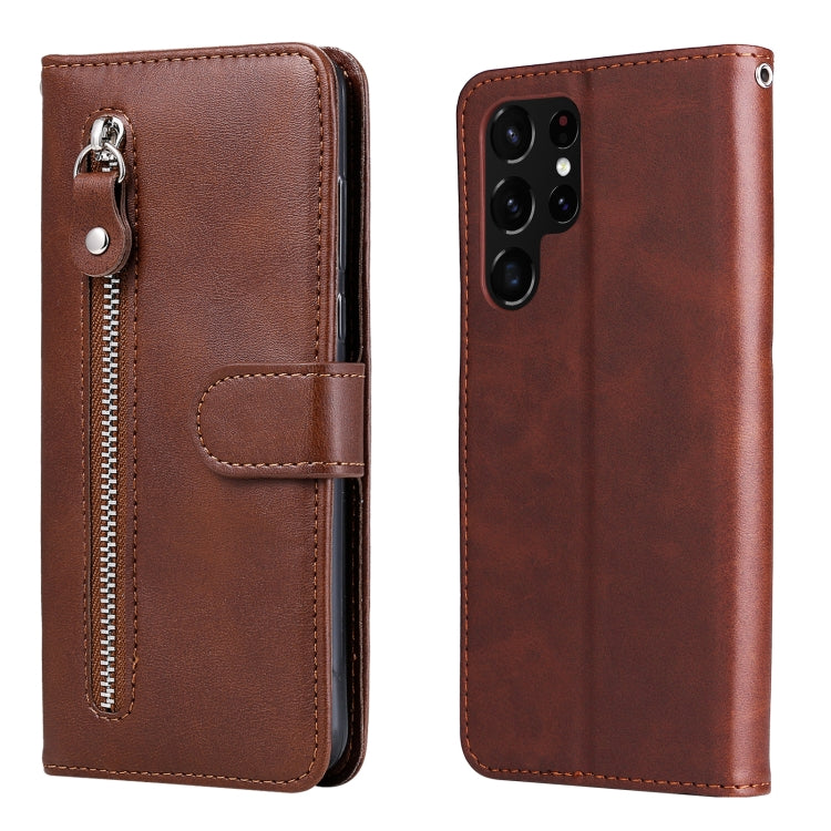 Calf Texture Zipper Horizontal Flip Leather Phone Case, For Samsung Galaxy S22 Ultra 5G, For Samsung Galaxy S22 5G, For Samsung Galaxy S22+ 5G