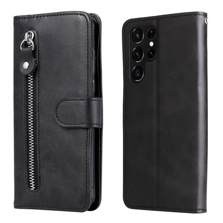 Calf Texture Zipper Horizontal Flip Leather Phone Case, For Samsung Galaxy S22 Ultra 5G, For Samsung Galaxy S22 5G, For Samsung Galaxy S22+ 5G