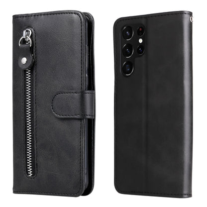 Calf Texture Zipper Horizontal Flip Leather Phone Case, For Samsung Galaxy S22 Ultra 5G, For Samsung Galaxy S22 5G, For Samsung Galaxy S22+ 5G